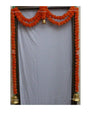 Artificial Marigold Flowers Door Hangings Dark Orange
