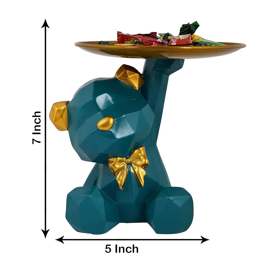 ZART Cool Dog Showpiece Platter Dog Showpiece for Home Decor Showpiece | Kitchen Decorative Item 