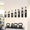 StickMe Gym Fitness Workout Body Building Motivation Sports Wall Sticker Medium - 100 x 50 cm