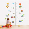 Decal O Decal Vinyl Height Chart with Cute Babies Cartoon Wall Stickers Multicolour 130cmx160cm-Self-Adhesive