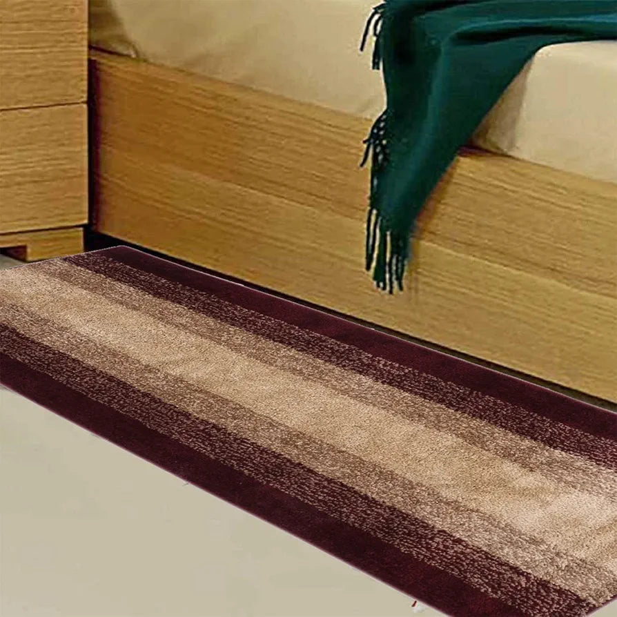 Kuber Industries Shaggy Carpet|Polyester Bedside Runner,Soft Rug for Hall,Offices,Kitchens,Bedroom,Floor Home D cor,5 x 2 Ft.