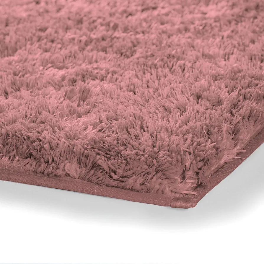 LUXE HOME INTERNATIONAL Microfiber Runner Super Soft Non Slip Vegas Rugs for Bedroom  Pack of 1, Pink