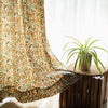 Urban Space Cotton Curtains for Door Set of 2 Curtains with Tieback (Colour Creeper Mustard)