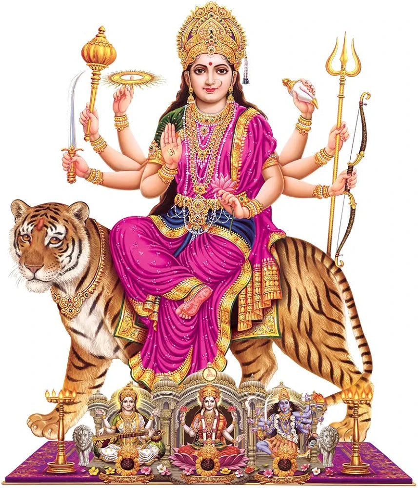 Rangoli White Glossy Vinyl Wall Sticker Premium Self-Adhesive Waterproof Decorative Wall Decal for Bedroom, Living Room, Office & Home Decoration Easy to Apply. Parent-5, Design-10