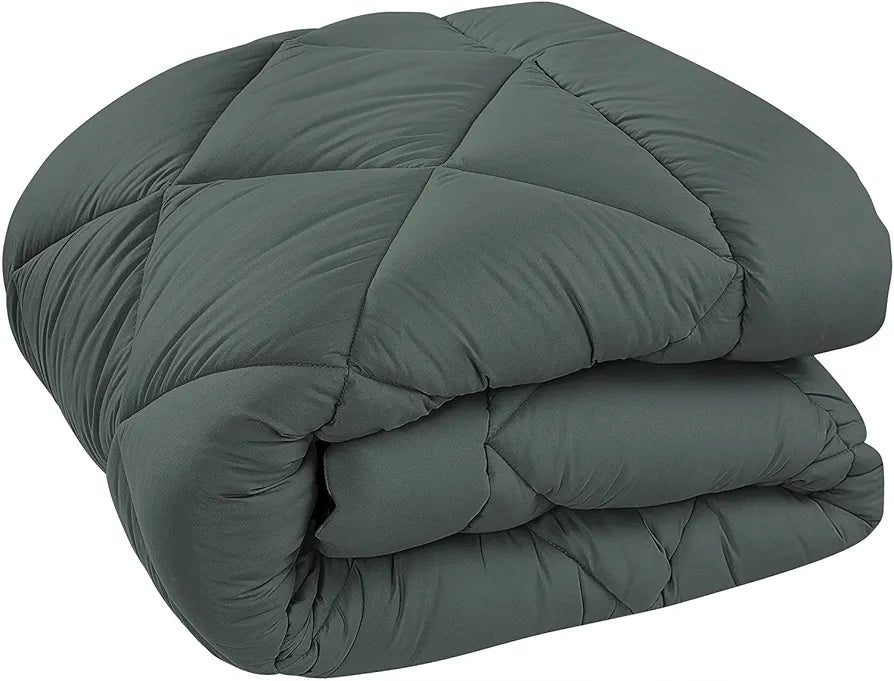 Cloth Fusion Reversible AC Comforter Set Double Bed 220 GSM,Soft Microfibre King Size Quilt Blanket for Winter