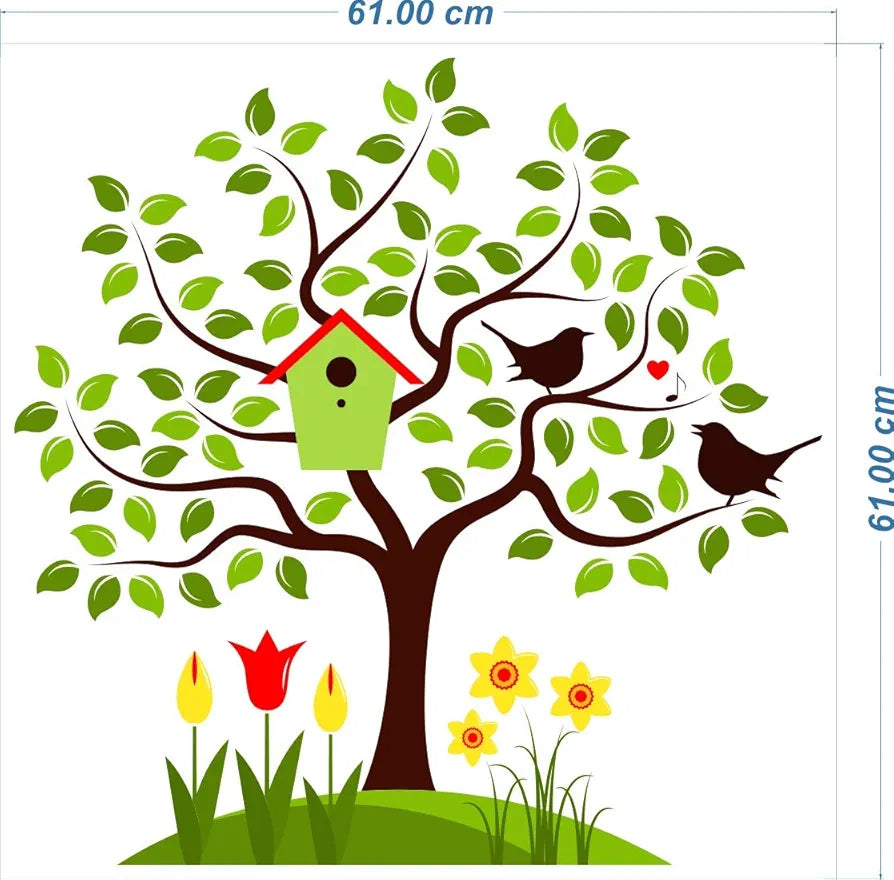 Rangoli Vinyl Wall Sticker 1.96x20.86x1.96 inches, Multicolour ,