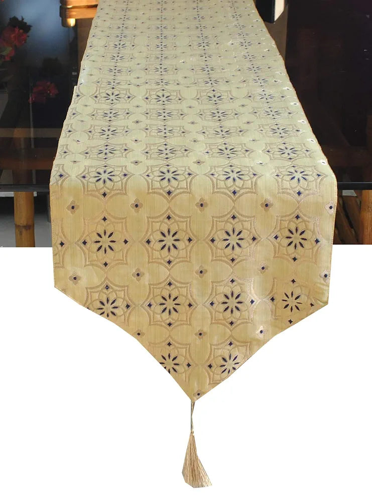 PINK PARROT-Designer Durable Dopian Silk Table Runner 12