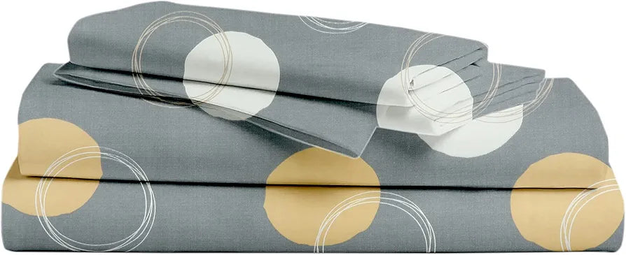 HOMEKART Microfiber 160 TC Flat Single Bedsheets for Summer Breathable | Wrinklefree  with 1 Pillow Covers 