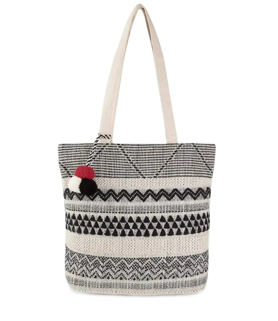 ALII AND ALIIZEY Tote Bag for Women with Zip | College Bag for Girls | Shopping & Grocery Bag |Multi-Purpose Bag