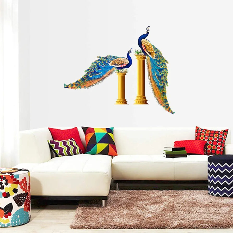 Rangoli Vinyl Birds Wall Sticker 