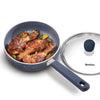 Hawkins Ceramic Nonstick Frying Pan 17 cm Diameter Induction Fry Pan with Glass Lid