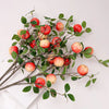 Artificial Fake Plant Flowers Artificial Apple Fruit Flower Stick Pack of 3