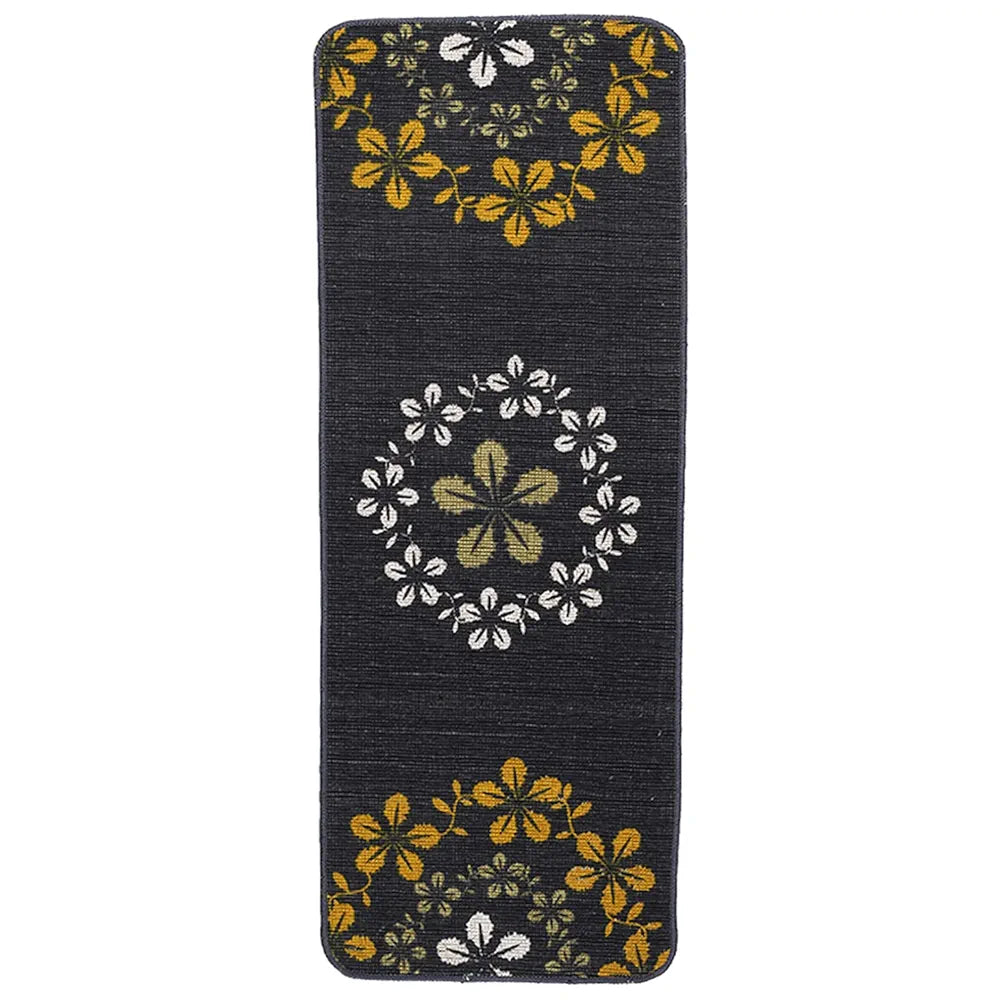 Saral Home Zinta Floral Soft Cotton Durable & Washable Multipurpose Runner for Home/Kitchen/Living Area/Lobby/Office with Anti Skid Backing 
