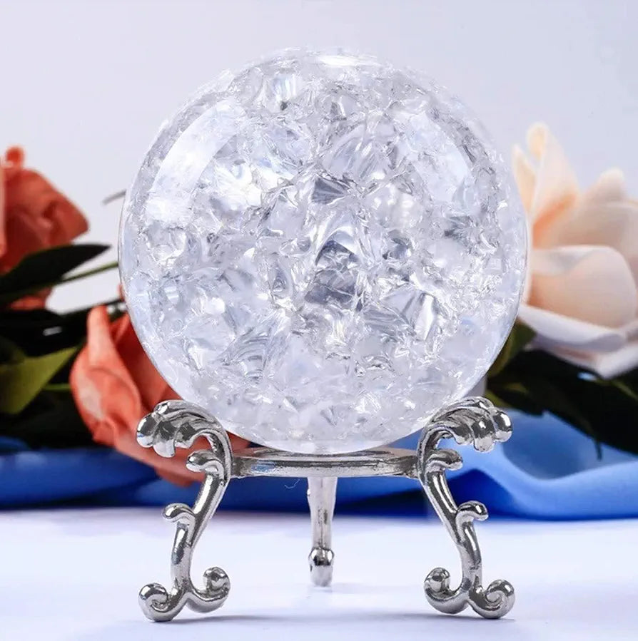 ALILA Indoor Water Fountain Spinning Crystal Glass Ball 