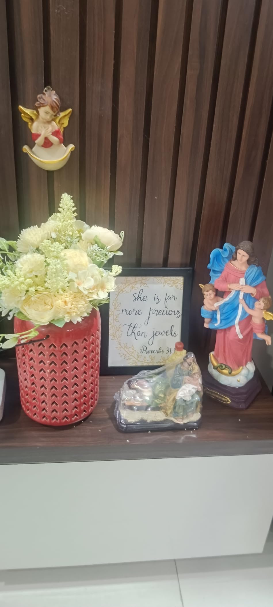 SATYAM KRAFT 1 Pcs Artificial Multiflora Flower Roses Fake Sticks Bunch Decorative Items for Home Decor,Bouquets,Bedroom,Living Room,Wedding (Without Vase)(Pink, Fabric)