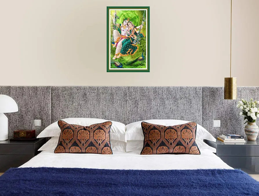 Rangoli MDF Wall Stick Decorative Panel 12x18 Wall Art for Home, Living Room, Bedroom, Office & Decoration. P-1, Design-10