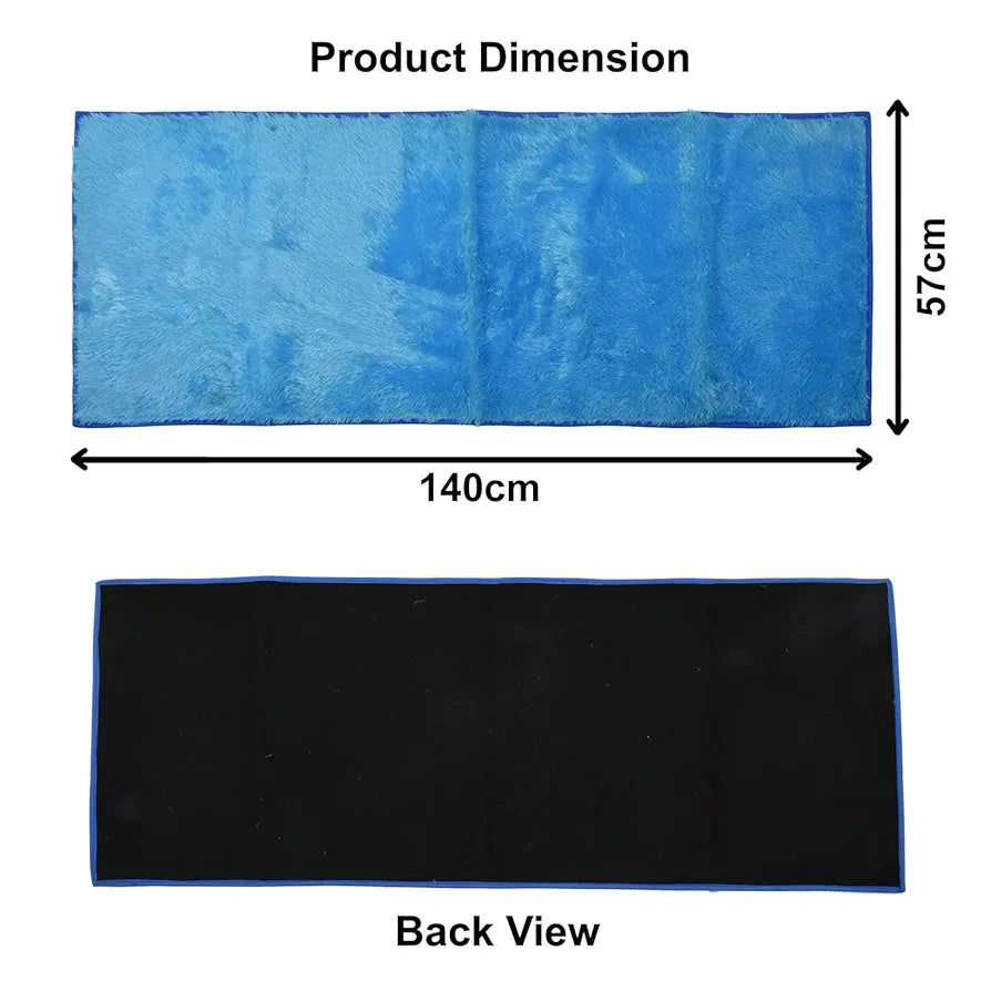 Kuber Industries Velvet Bedside Runner Home Floor Décor Rugs For Living, Dinning, Office, Rooms & Bedroom 5X2 Ft.  54KM3921