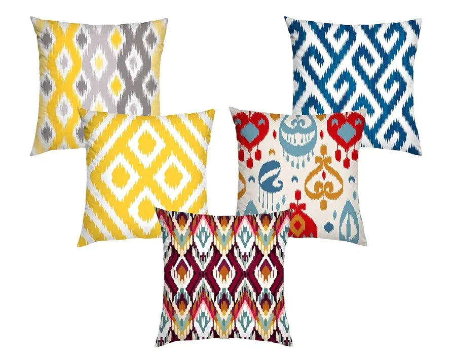 AEROHAVEN™ Set of 5 Designer Decorative Throw Pillow/Cushion Covers - 