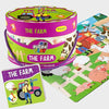 The Book Tree Farm Puzzle Box for Kids 50+ Jigsaw Puzzle Pieces & 1 Storybook I Educational Toy