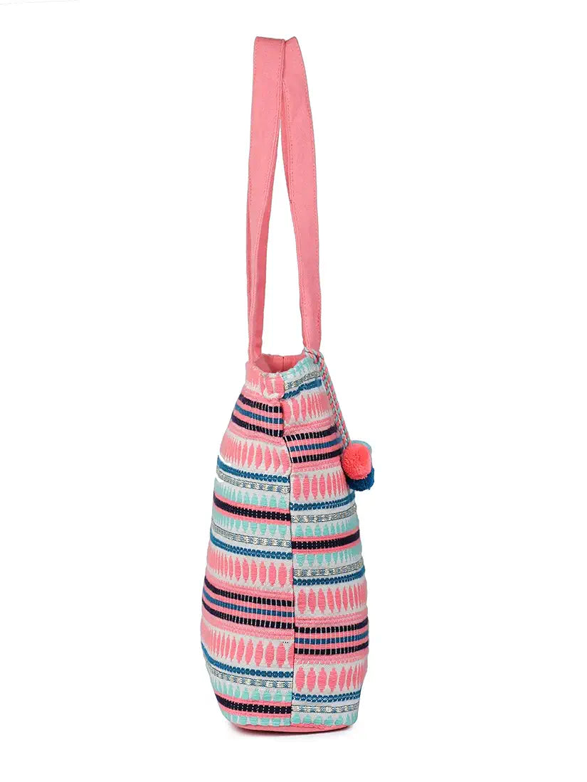 ALII AND ALIIZEY Tote Bag for Women with Zip | College Bag for Girls | Shopping & Grocery Bag |Multi-Purpose Bag