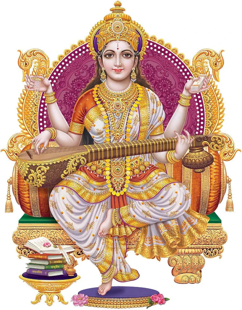 Rangoli White Glossy Vinyl Wall Sticker Premium Self-Adhesive Waterproof Decorative Wall Decal for Bedroom, Living Room, Office & Home Decoration Easy to Apply. Parent-6, Design-5