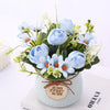 Artificial Rose Flower Plant with Pot  Home Décor Items