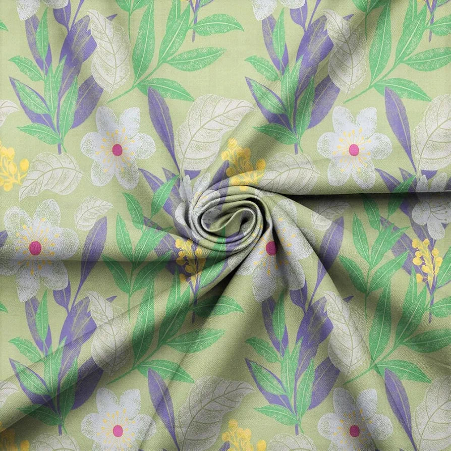 HOMEKART Floral 180 Tc Ultra Super Soft Cotton Feel Microfiber Double Bedsheet with Two Pillow Covers for Your Bedroom 