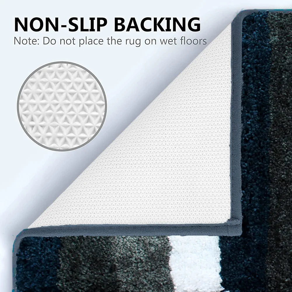 Luxe Home Jericho Runner 2500 Gsm Super Soft Microfiber, Anti-Skid Badroom or Kitchen Mats for Floor, Water-Absorbent, Quick Dry, Washable Runner for Home - Forest Green, 2x5 Feet, Pack of 1
