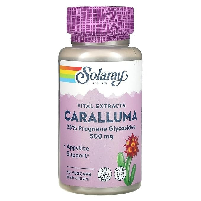 Solaray Caralluma 500 mg - 30 Caps - Swadesii
