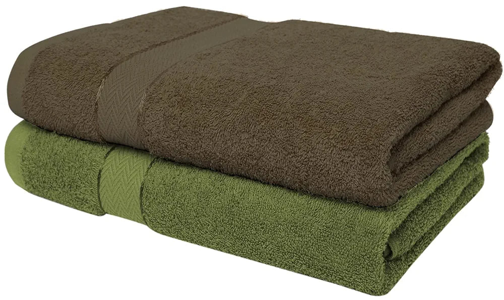 Cloth Fusion 100% Cotton 500 GSM Towels for Bath Large Size Set of 2, Ultra Soft Bath Towel for Women and Men 
