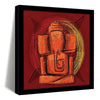 ArtX Swastik Ganesh Ji Big Canvas Painting With Frame Multicolour Square