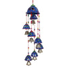 Kuber Industries Plastic Rajasthani Design Handcrafted Hanging Windchimes Latkan 8 Bells-1 Pcs