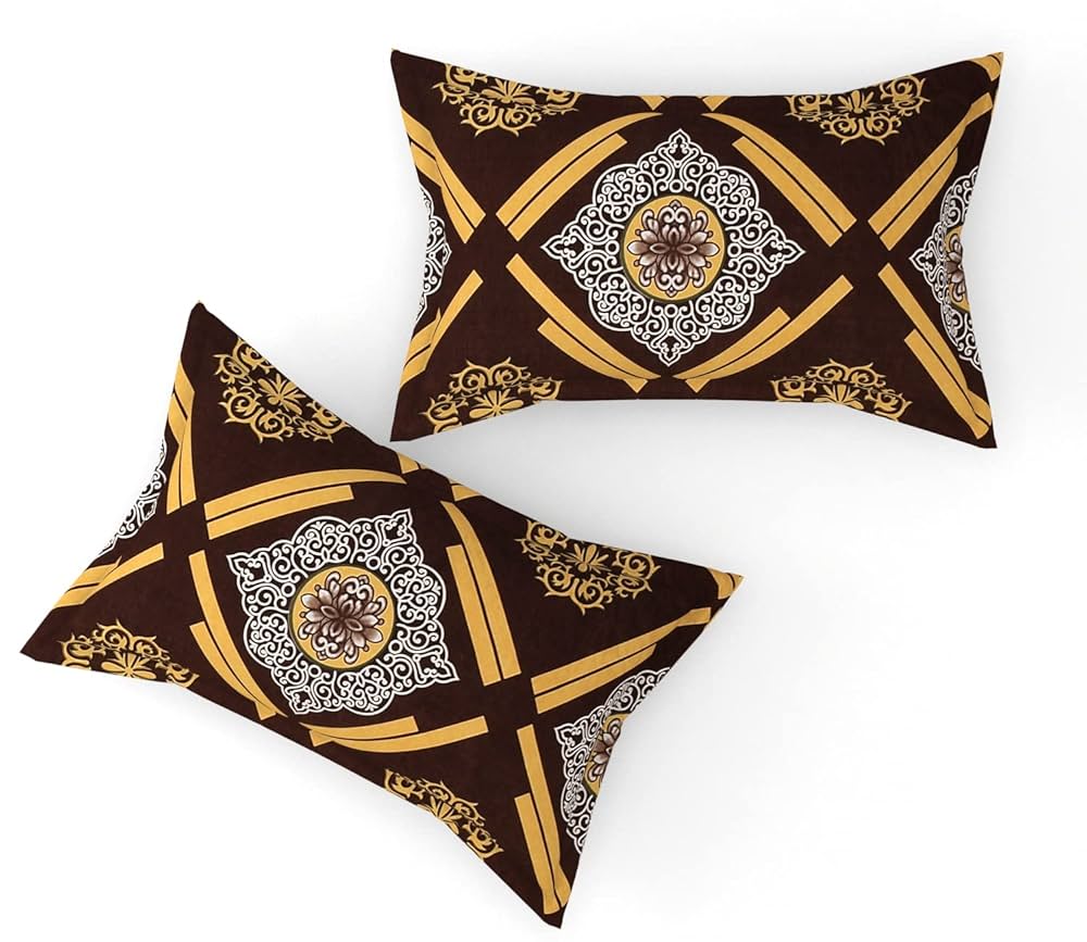 FRESH FROM LOOM Elastic Fitted Floral Bed Sheets King Size Bed With Two Pillow Cover | Soft Microfiber Bed Covers For Mattresses Tuck In | , 144 Tc