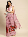 Kasee Abstract Printed Sequinned Satin Saree