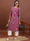 Vishudh Ethnic Printed Straight Kurta