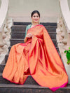 Anjaneya Sarees Ethnic Motifs Woven Design Zari Banarasi Saree