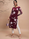 Vishudh Winter Floral Printed Kurta