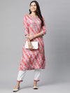 Readiprint Fashions Leheriya Printed Thread Work Kurta