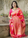 Anjaneya Sarees Ethnic Motifs Woven Design Zari Banarasi Saree