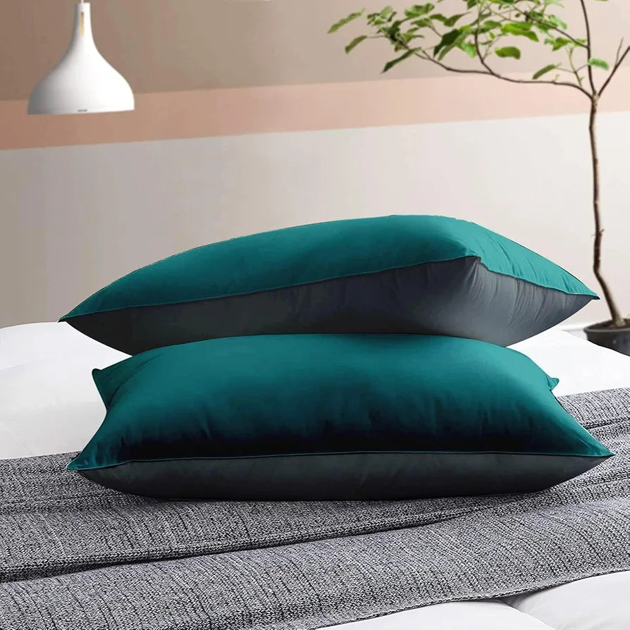Cloth Fusion Premium Microfiber Soft Pillow Set of 2 for Sleeping, Comfy Hotel Comfort Grade, Vacuum Packed, King Size 