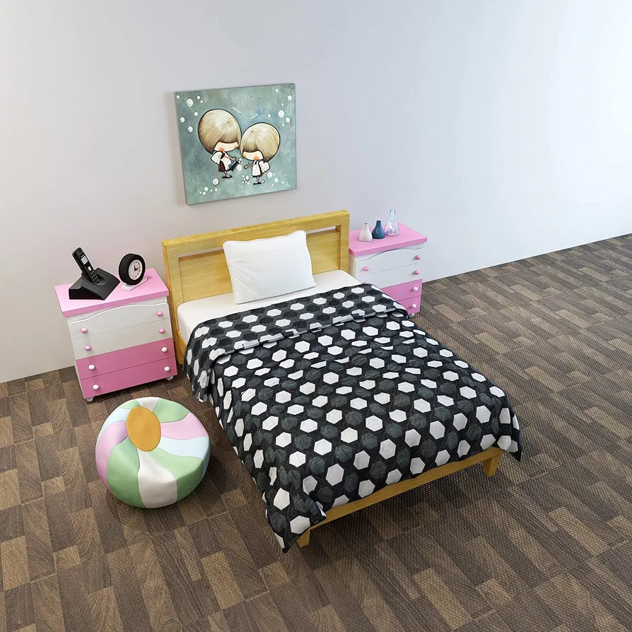 Divine Casa Babies & Kids Lightweight 100% Cambric Cotton All Season Reversible Comforter | Blanket    | TC - 144