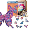 91knots Butterfly 72 Pieces Wooden Jigsaw Puzzle for Kids & Children 6+ | Animal Shape Butterfly Puzzle for 6-year Old Kids