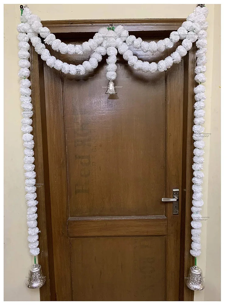 SPHINX Artificial Marigold Fluffy Flower Garlands Door Toran Set 