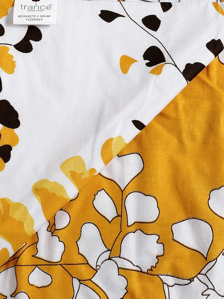 Trance Home Linen 150 GSM Pure Cotton Reversible Dohar Single Bed Size | AC Blanket Comforter | Soft Light-Weight Bed Blanket 