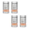 Femora Metallic Clear Glass Kitchen Storage Jar | 1000 Ml | Set of 4
