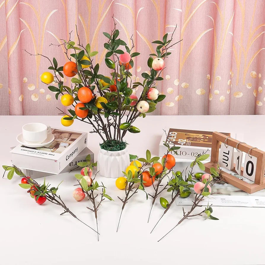 VRB DecTM Pack of 3 Artificial Hibiscus Glabra Fake Plant Flowers for Home, Room,Office | Flowers for Vases | Decoration Items for Room  