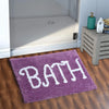 Aerohaven  Modern Anti Slip Bathmat Wine Colour Microfiber