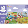 Popcorn Games & Puzzles Seasons 49 Piece Kids Jigsaw Game Puzzle Science Educational Toys