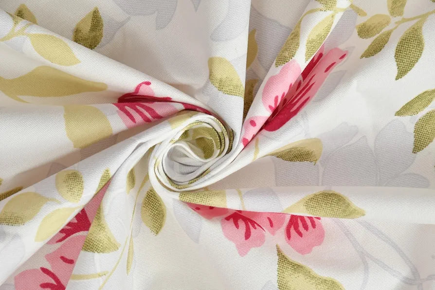 Homefab India 180 TC Glace Cotton Single BedSheet with 1 Pillow Cover - Pink