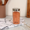 Femora Kitchen Storage Jars Borosilicate Glass With Steel Lid Air Tight Jar | 550 Ml | Pack of 1